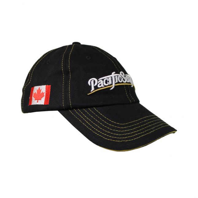 PS0216 Canadian Flag Black Yellow