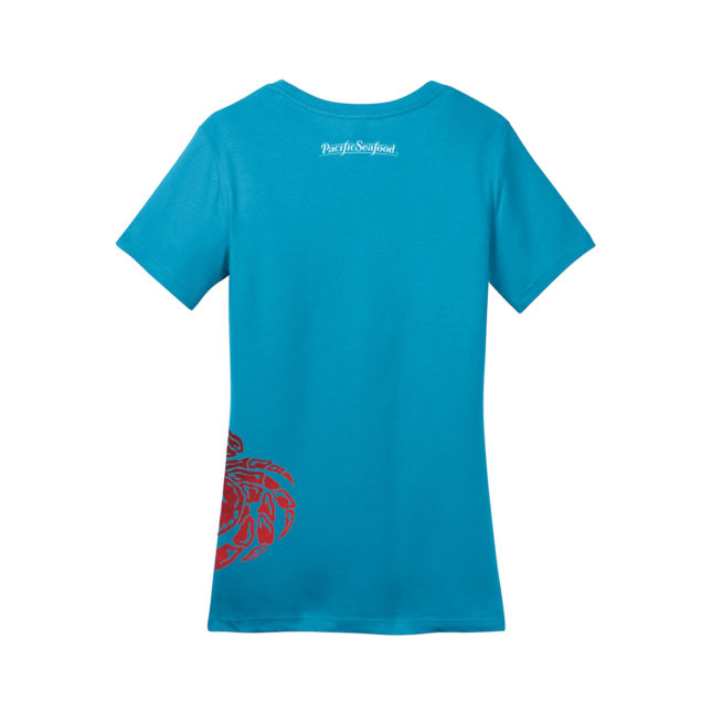 PS0419 Ladies Crab Tee back brightturquoise2