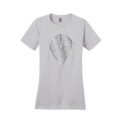 PS0419 Ladies Oyster Tee front silver