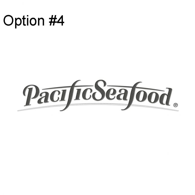 PS061620 Pacific Seafood Embroidery Designs Option 4 Two color Tonal