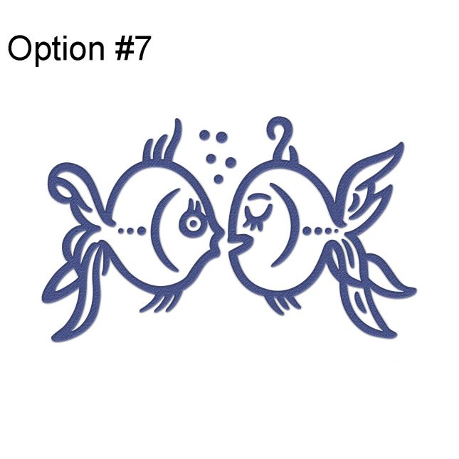 PS061620 Pacific Seafood Embroidery Designs Option 7 Kissy Fish