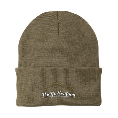 PS1121 Knit Hats Rockfish Tonal white wordmark 1